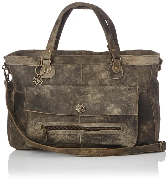 Pieces Totally Royal Leather borsa viaggio dust
