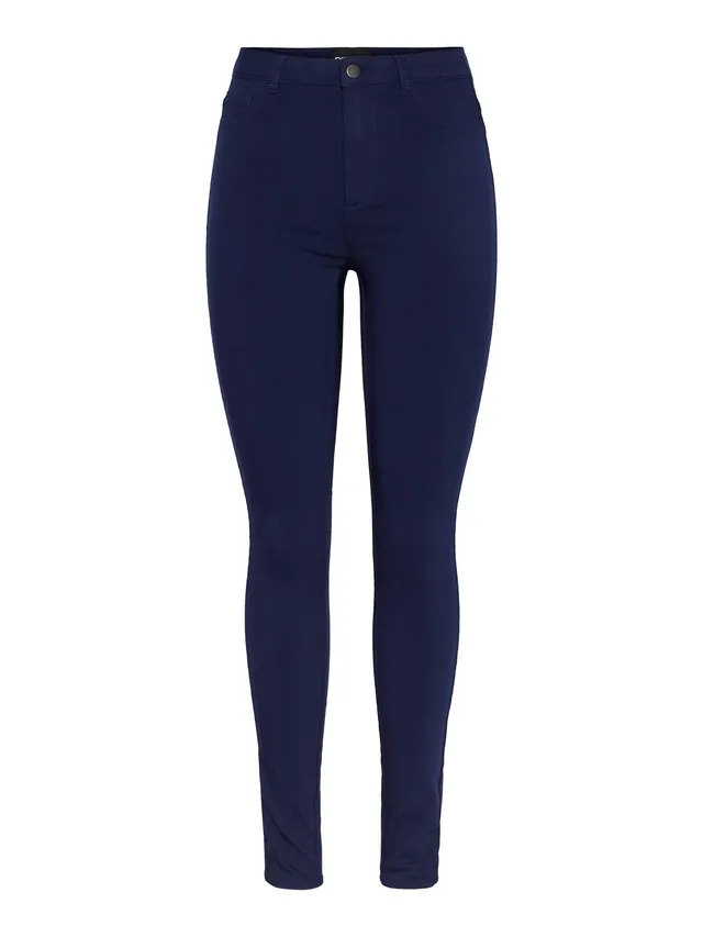 Pieces & Peace Pchighskin HW jeggings donna vita alta