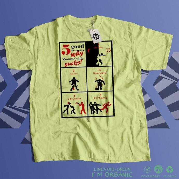 Matrix Music Store M4U Zombie Sucks t-shirt unisex cotone