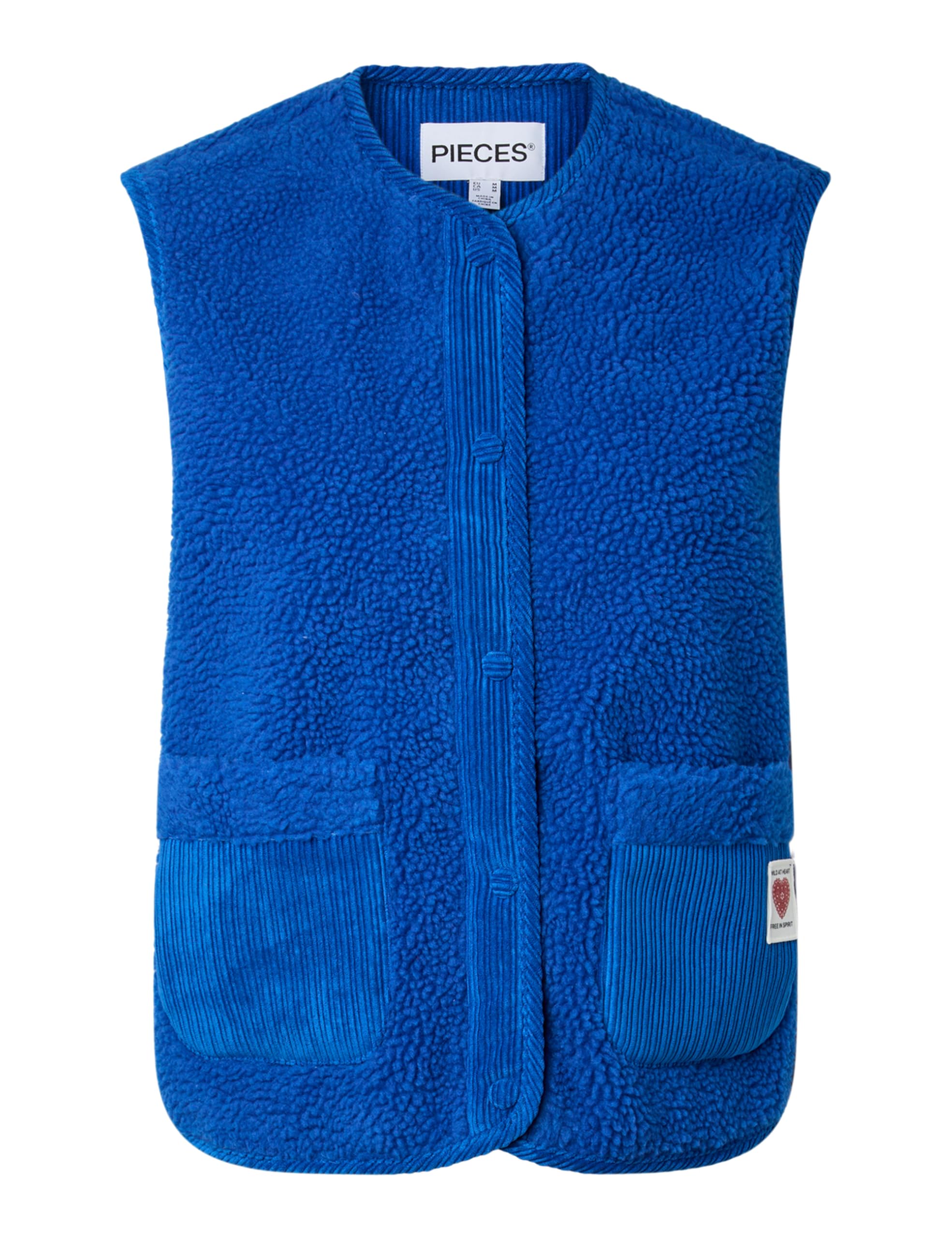 Pieces Pcanastacia Teddy Vest BC gilet donna teddy