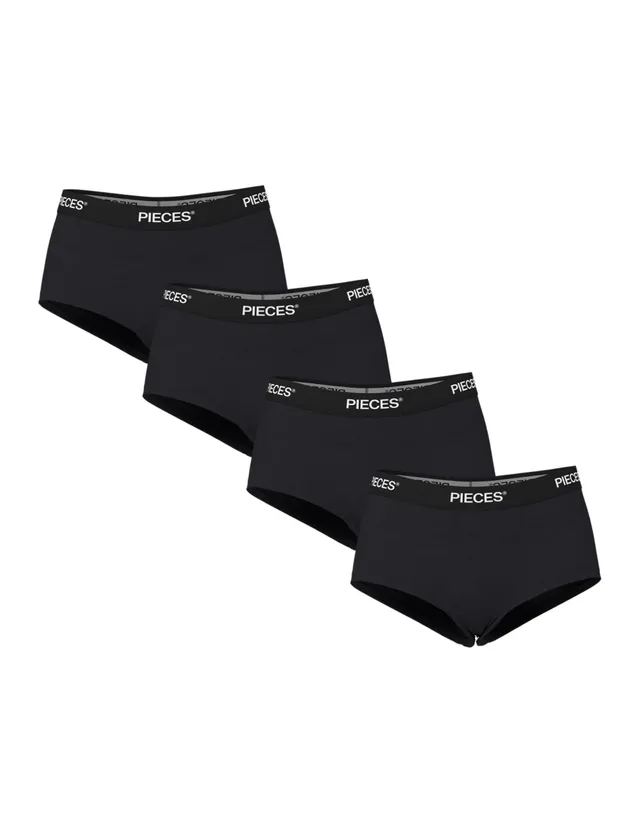 Pieces PCLOGO Lady boxer donna in cotone uso quotidiano