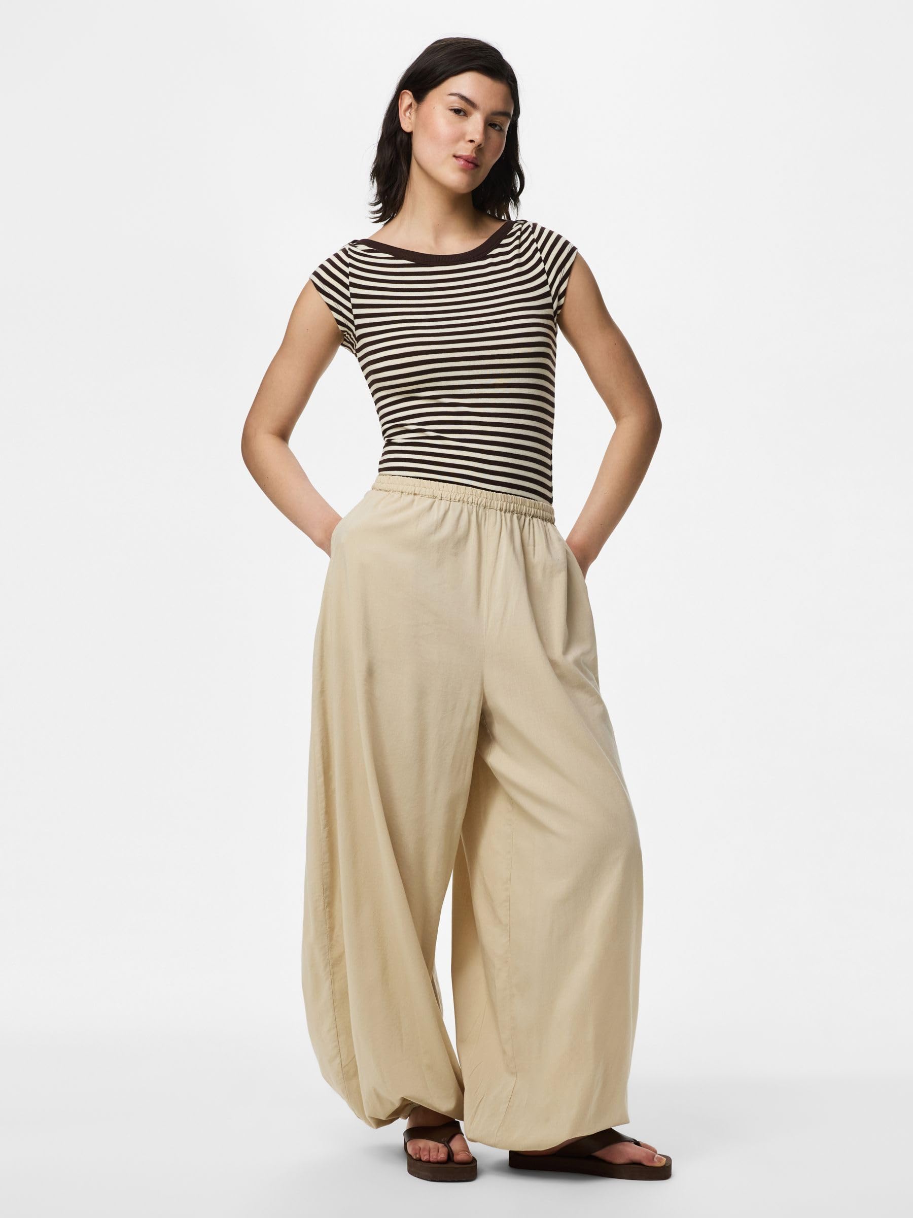 Pieces Pcsmilla MW Balloon pantaloni balloon donna