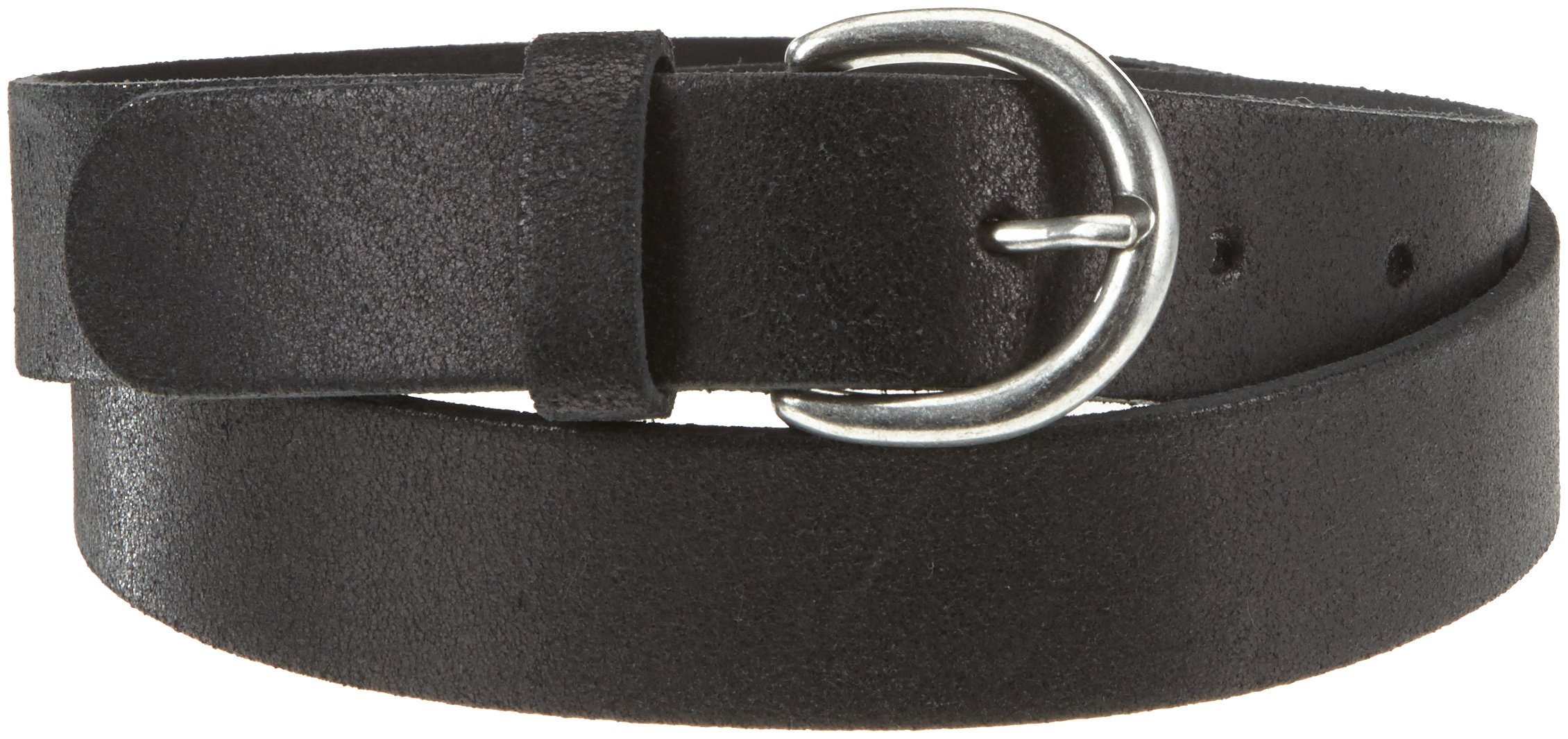 Pieces cintura donna nera pelle 3 cm