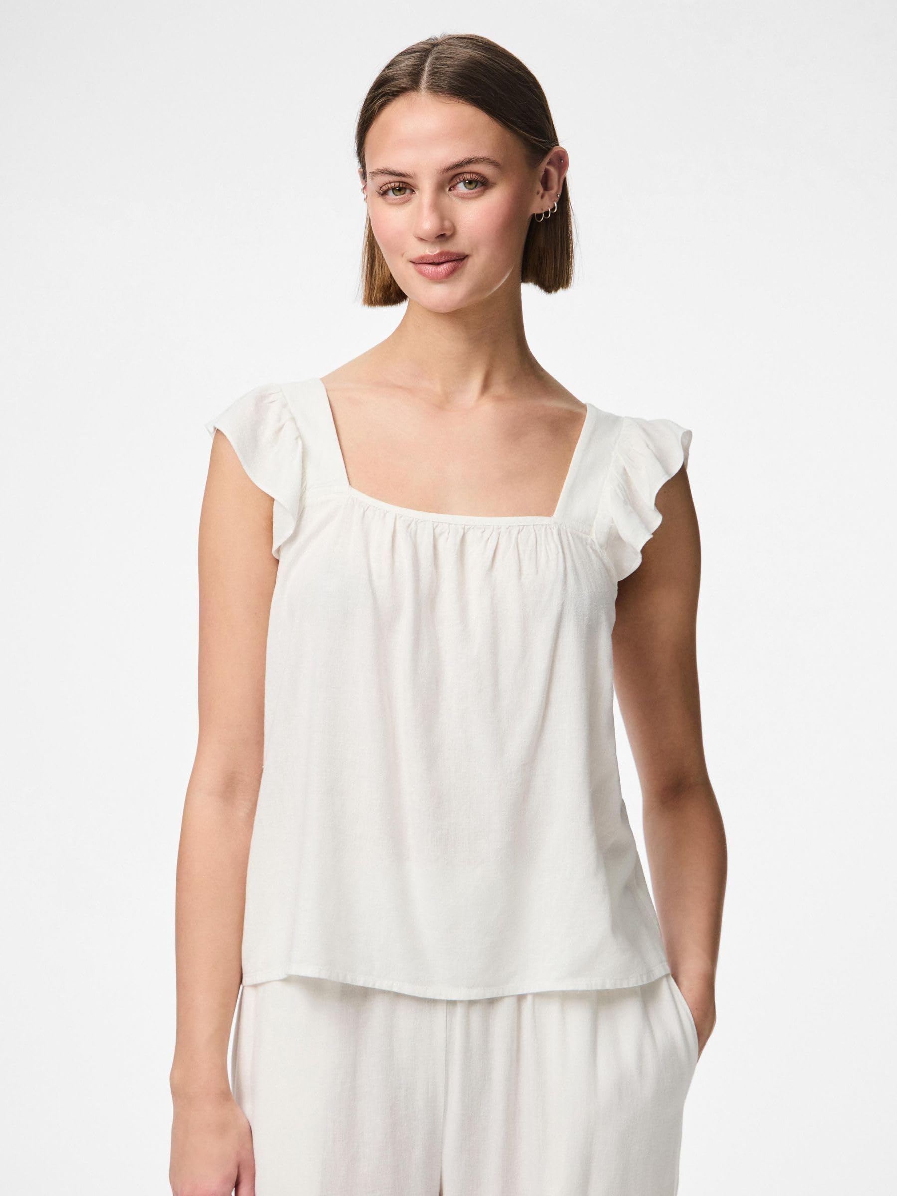 Pieces Ppia top donna smanicato tessuto traspirante