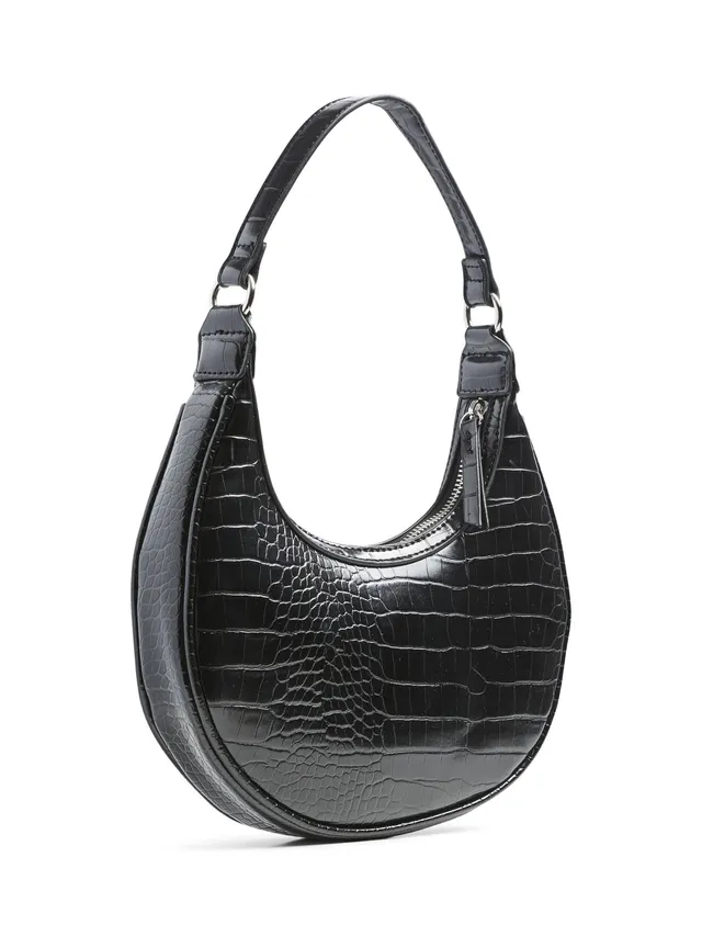 PIECES Pcnanett Croco Shoulder Bag borsa effetto cocco