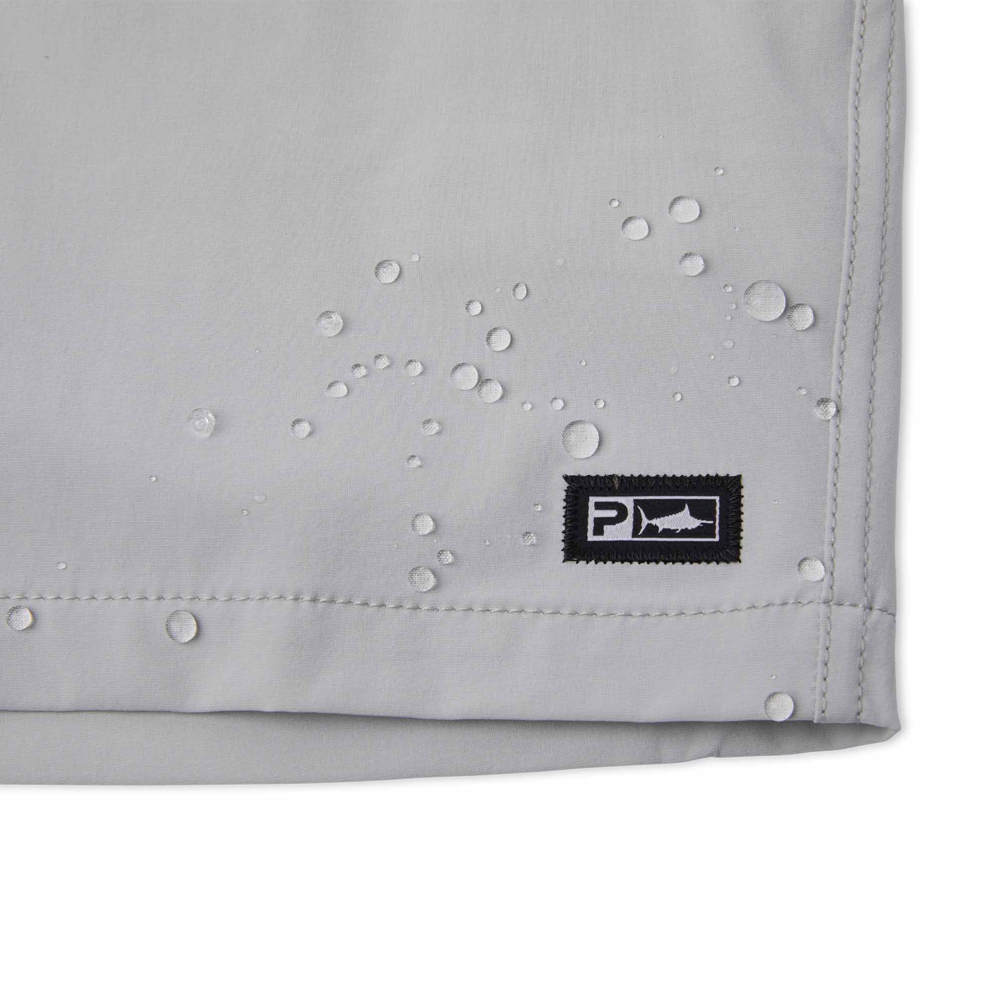 Pelagic Mako shorts uomo grigio chiaro tessuto elasticizzato