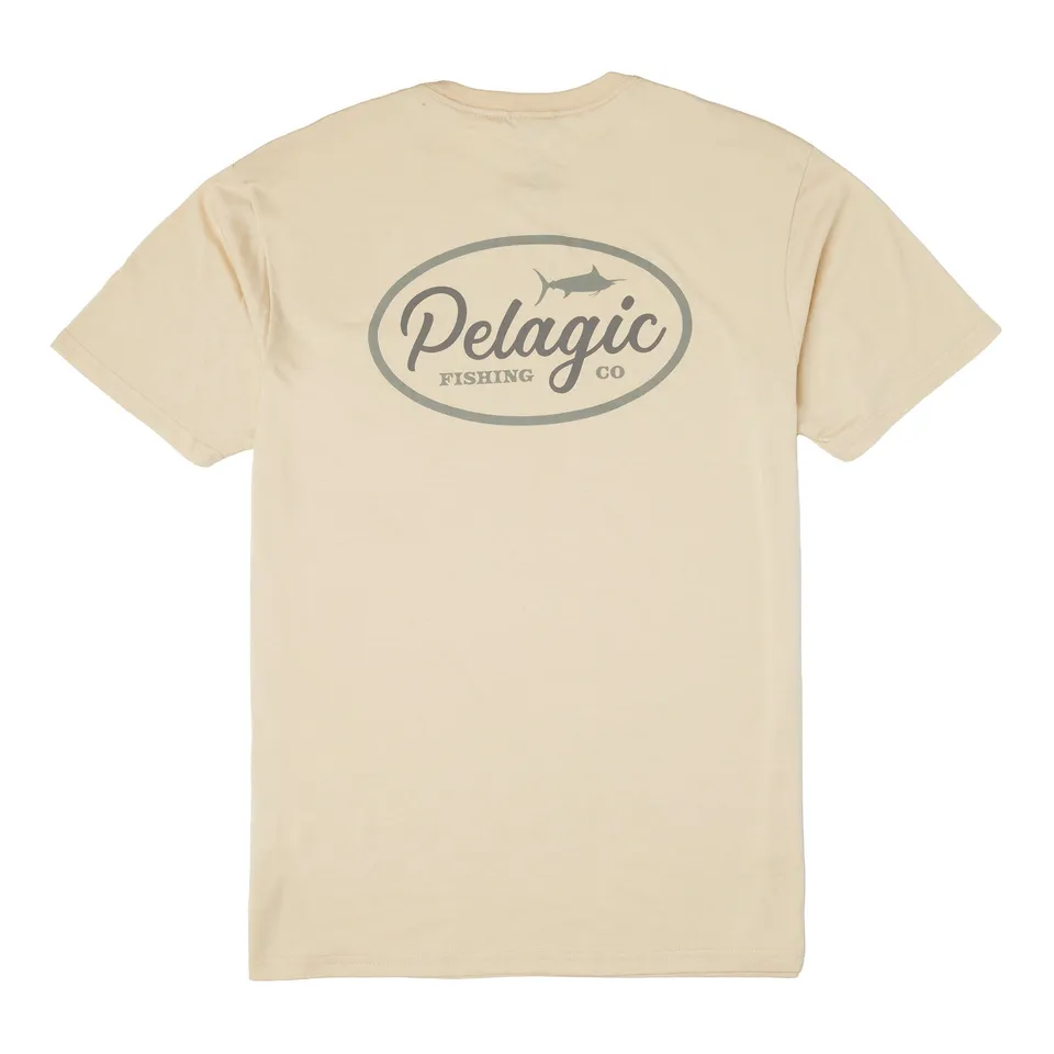 Pelagic Circled t-shirt uomo Heather Sand elasticizzata