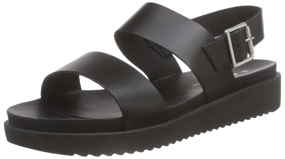 Pieces Psjayde sandali donna plateau pelle fibbia