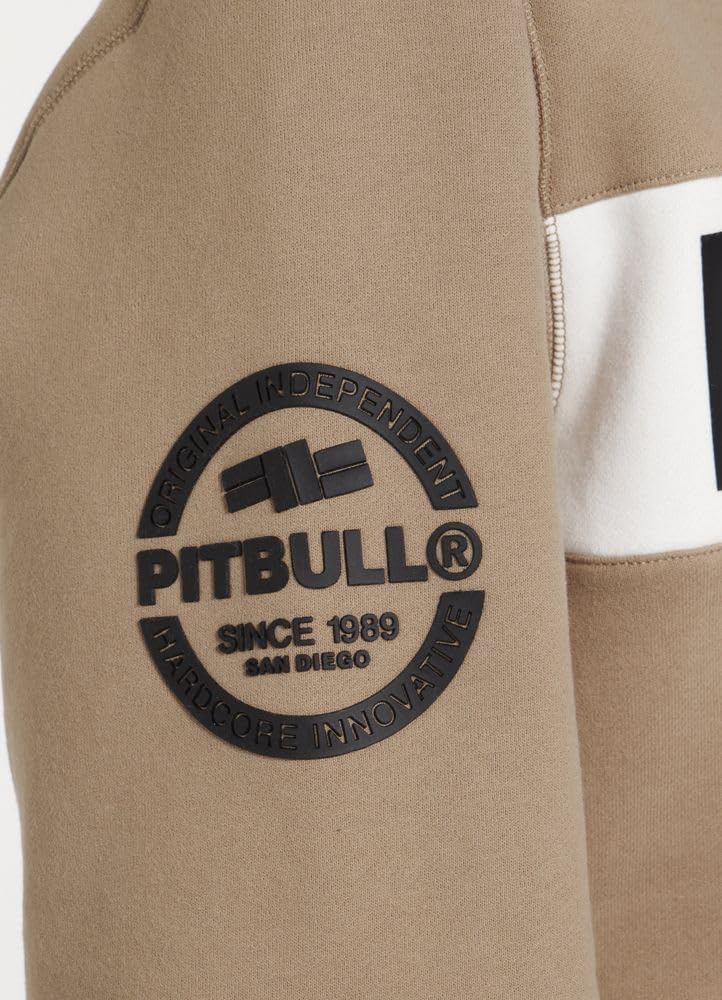 Pitbull Sherwood felpa uomo beige 3XL cotone