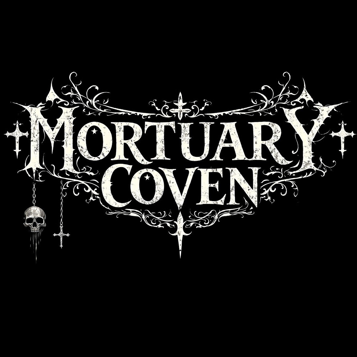 Mortuary Coven Logo maglietta cotone organico