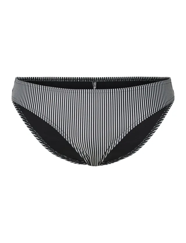 Pieces Pcbaomi Bikini slip costume nero S sgambato