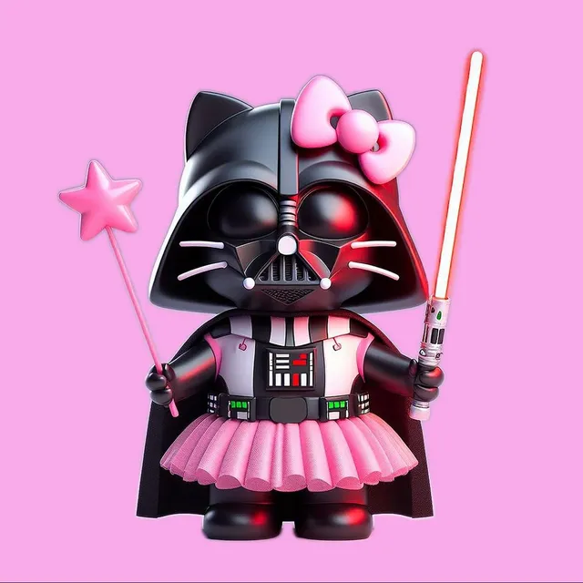 Matrix Music Store Rex Kitty-Vader t-shirt unisex cotone