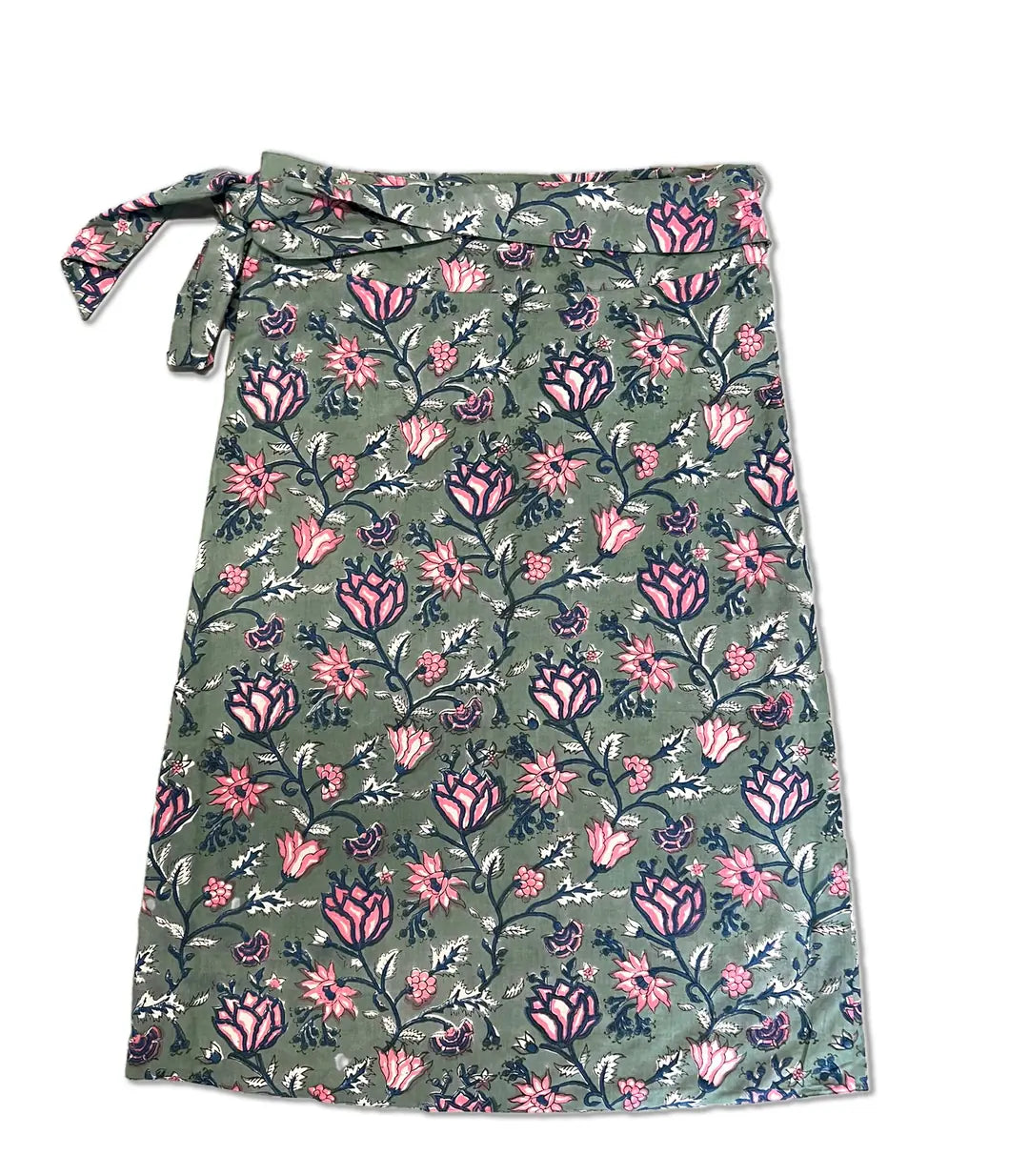 el.residu Amira Long 8 gonna verde cotone L/XL