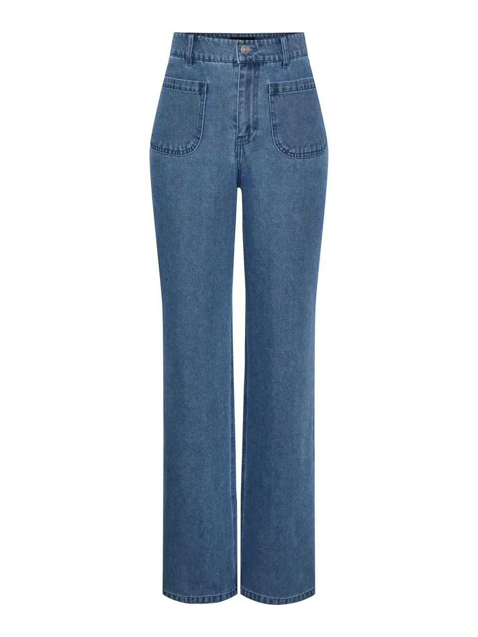 Pieces Pcama HW Wide jeans donna taglia S cotone