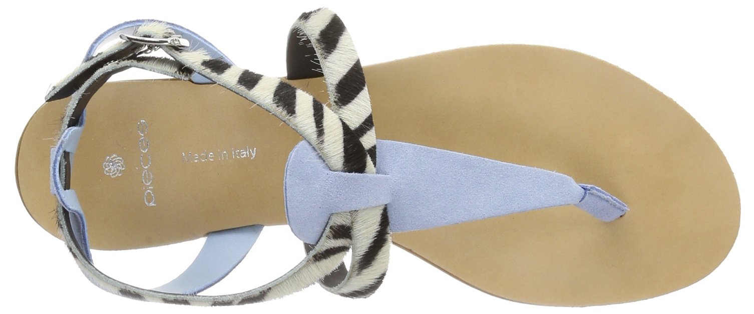 PIECES Cathie Suede sandali con tacco blu sbiadito 40 EU