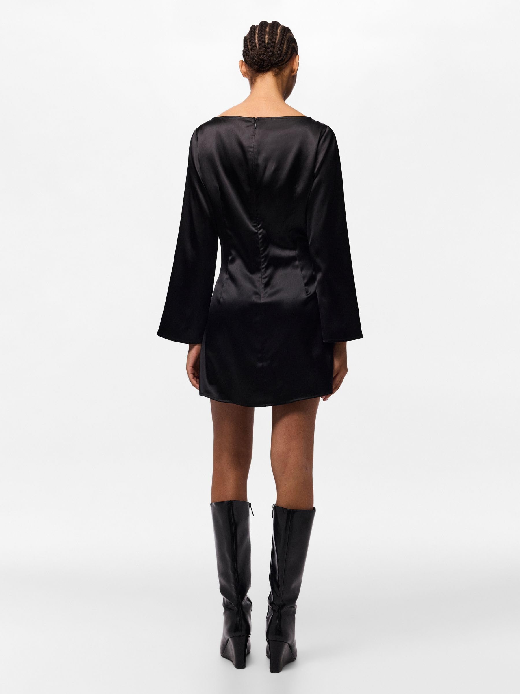Pieces Pcevy LS Short Dress abito corto donna