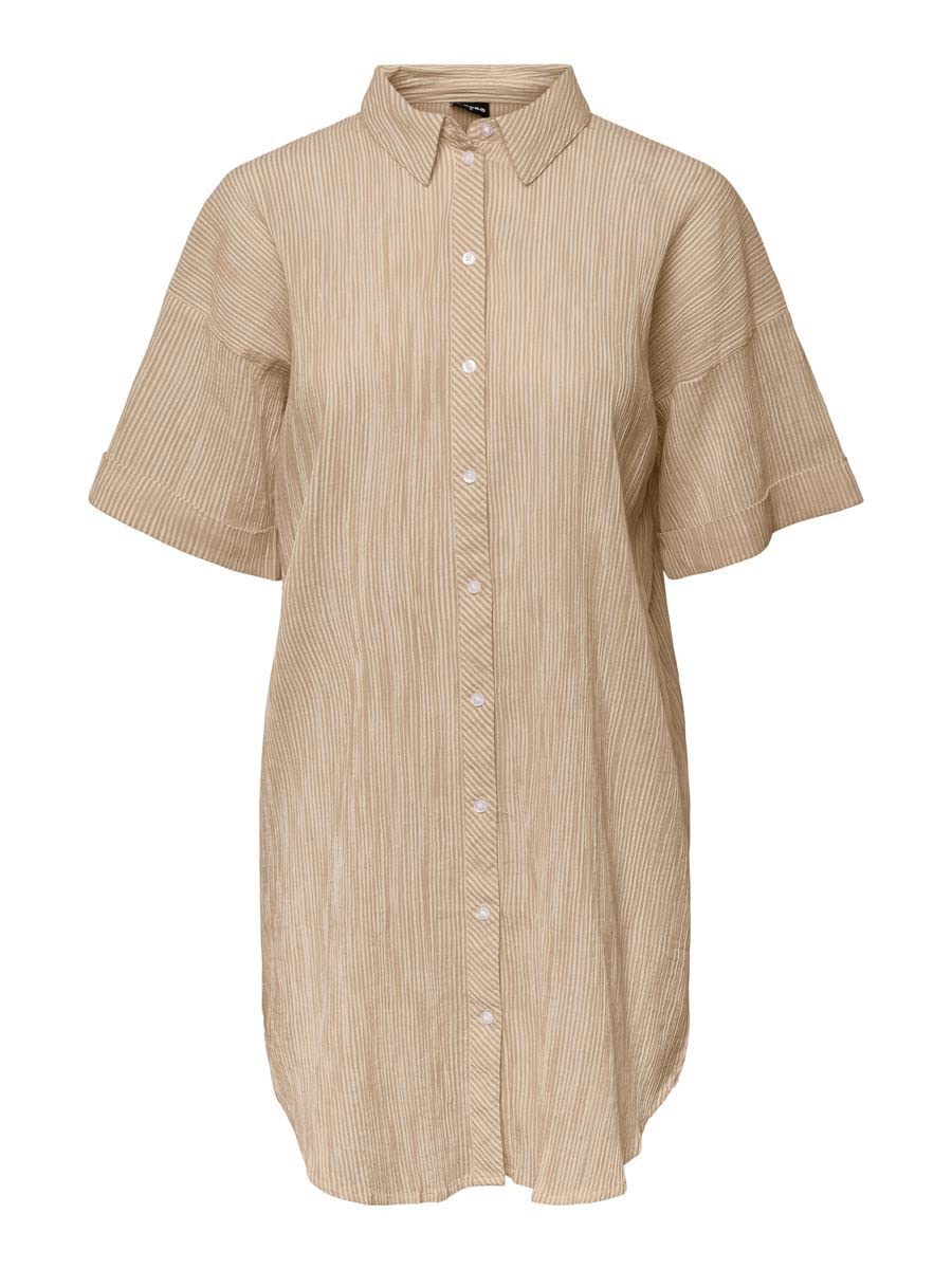Pieces Pcterra camicia donna irish cream maniche lunghe