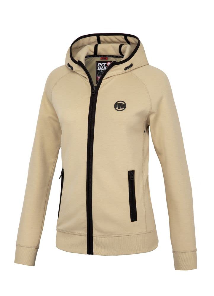 Pitbull West Coast felpa zip donna M beige cappuccio