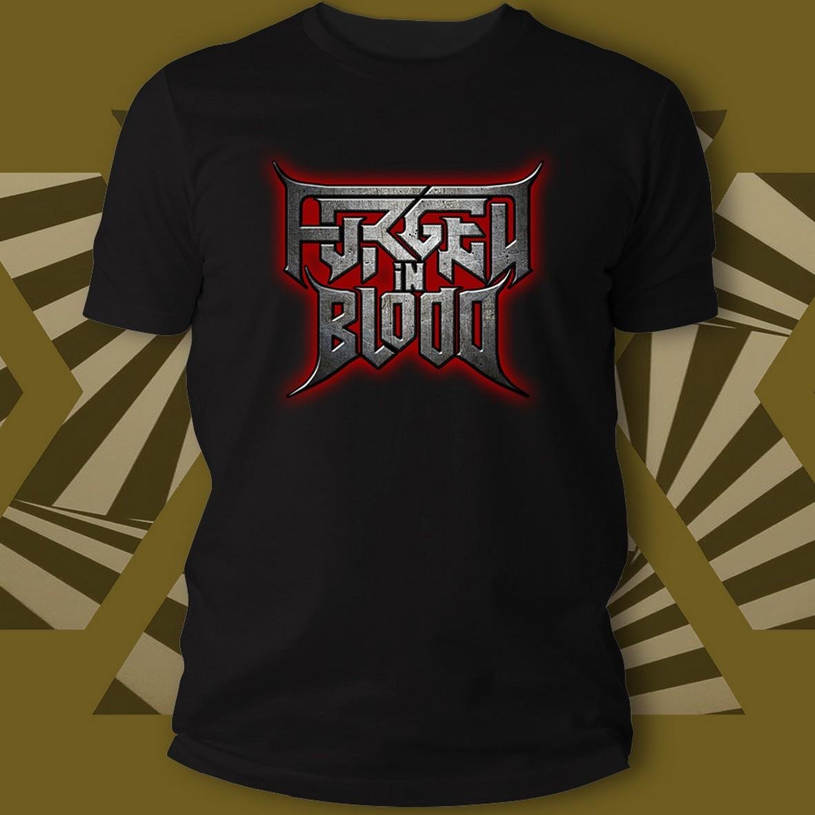 Matrix Music Store Forged in Blood Logo t-shirt cotone organico