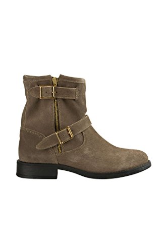 Pieces Iza Suede Zipper Boot stivaletti 40 sabbia