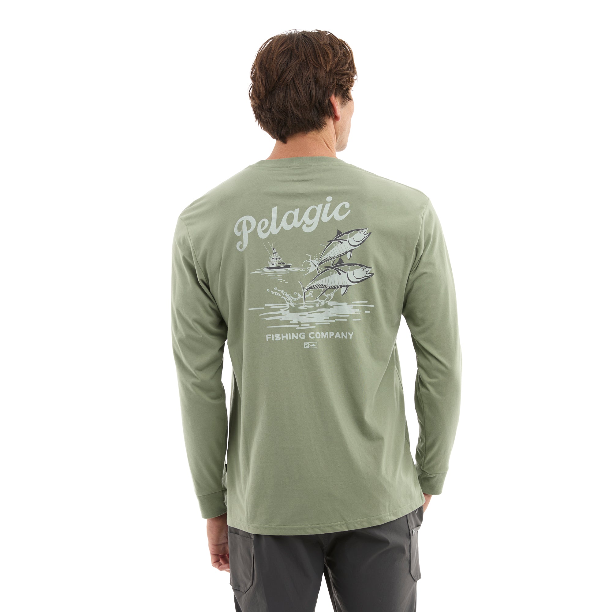 Pelagic Jumpers LS t-shirt mangrovia cotone