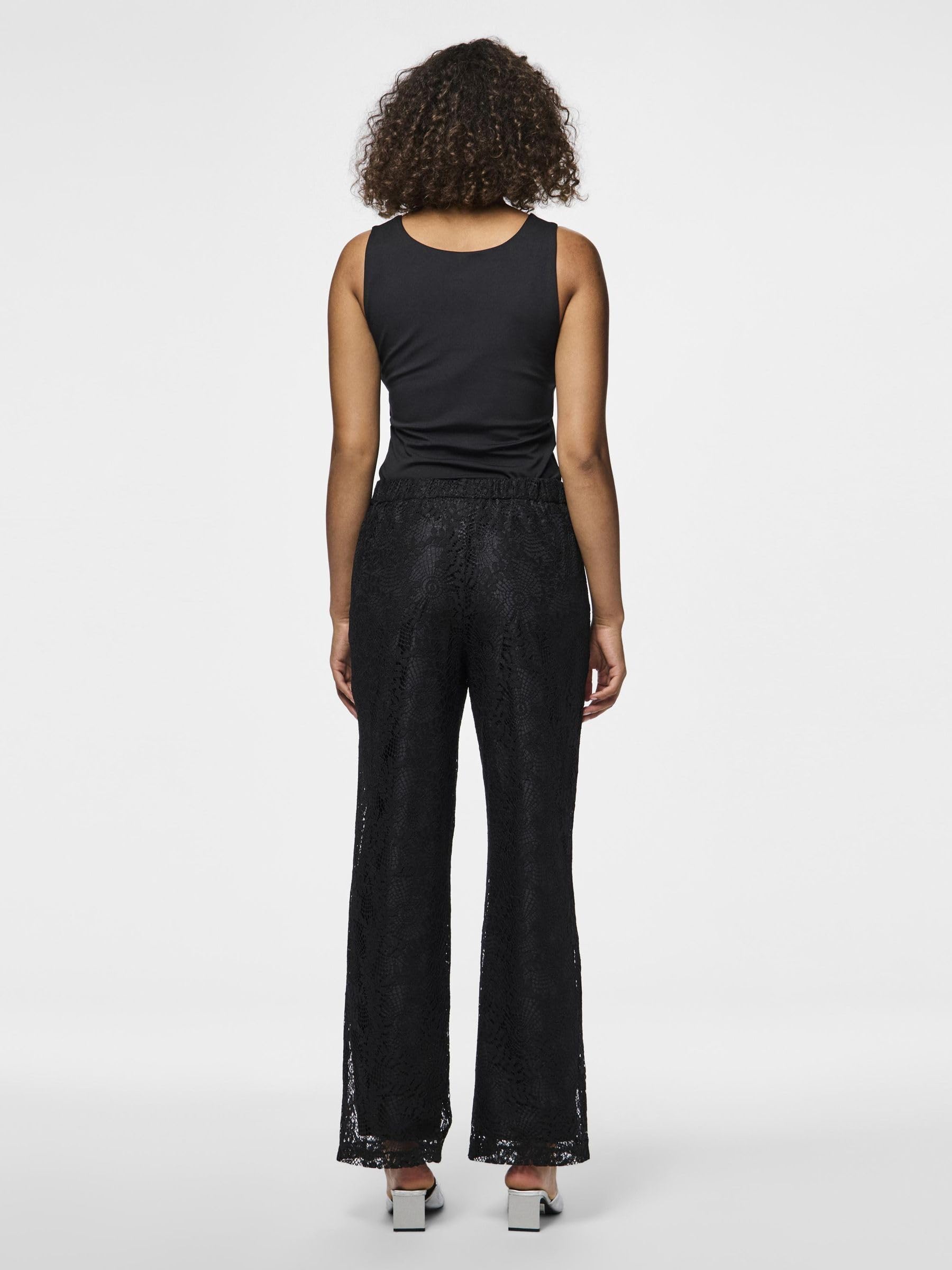 Pieces Pcbosulla HW pantaloni donna S gamba larga