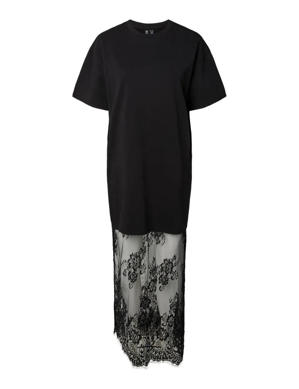 Pieces Pcmave SS Lace Long Dress Jrs D2D vestito taglia XL pizzo