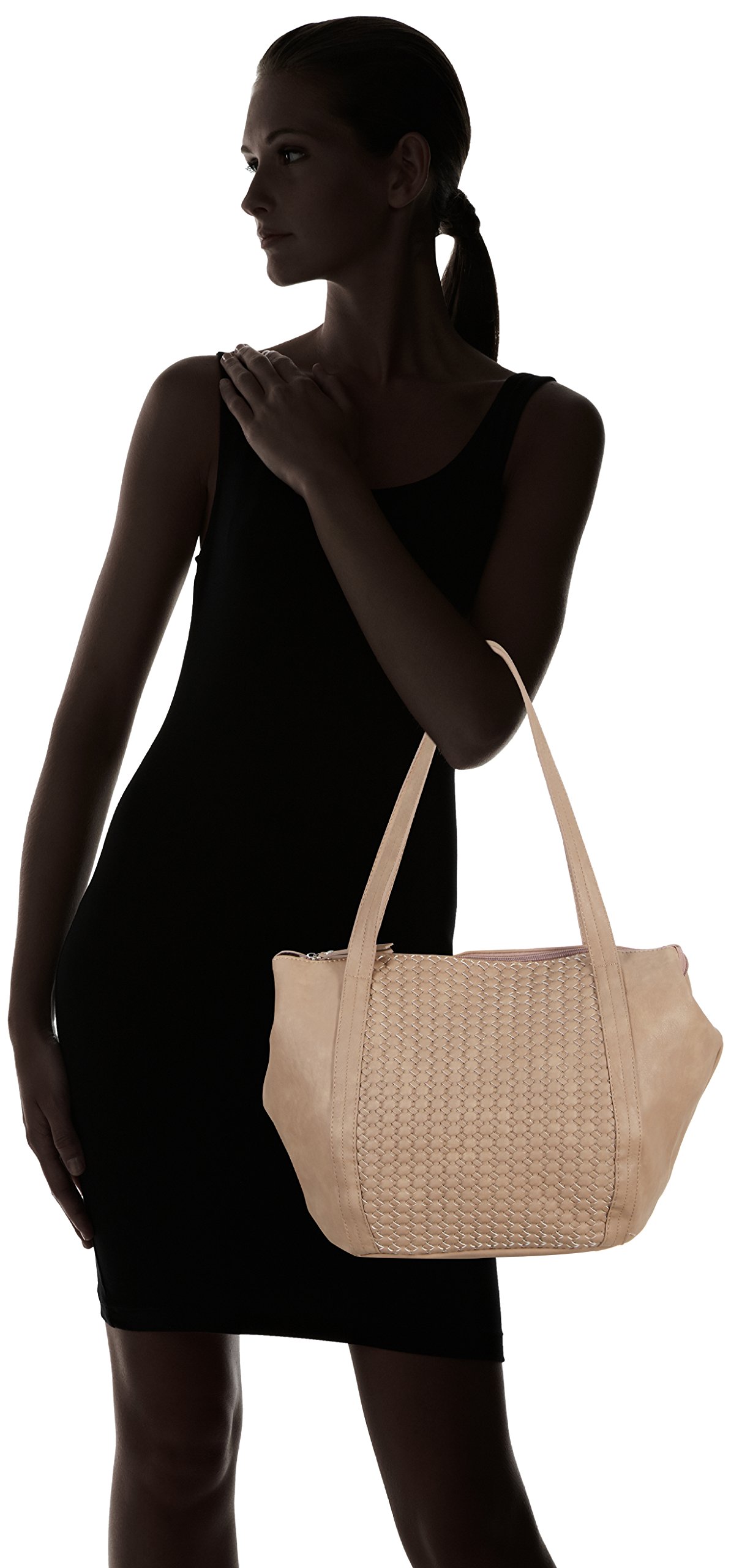 Pieces Pcnida borsa shopper intrecciata