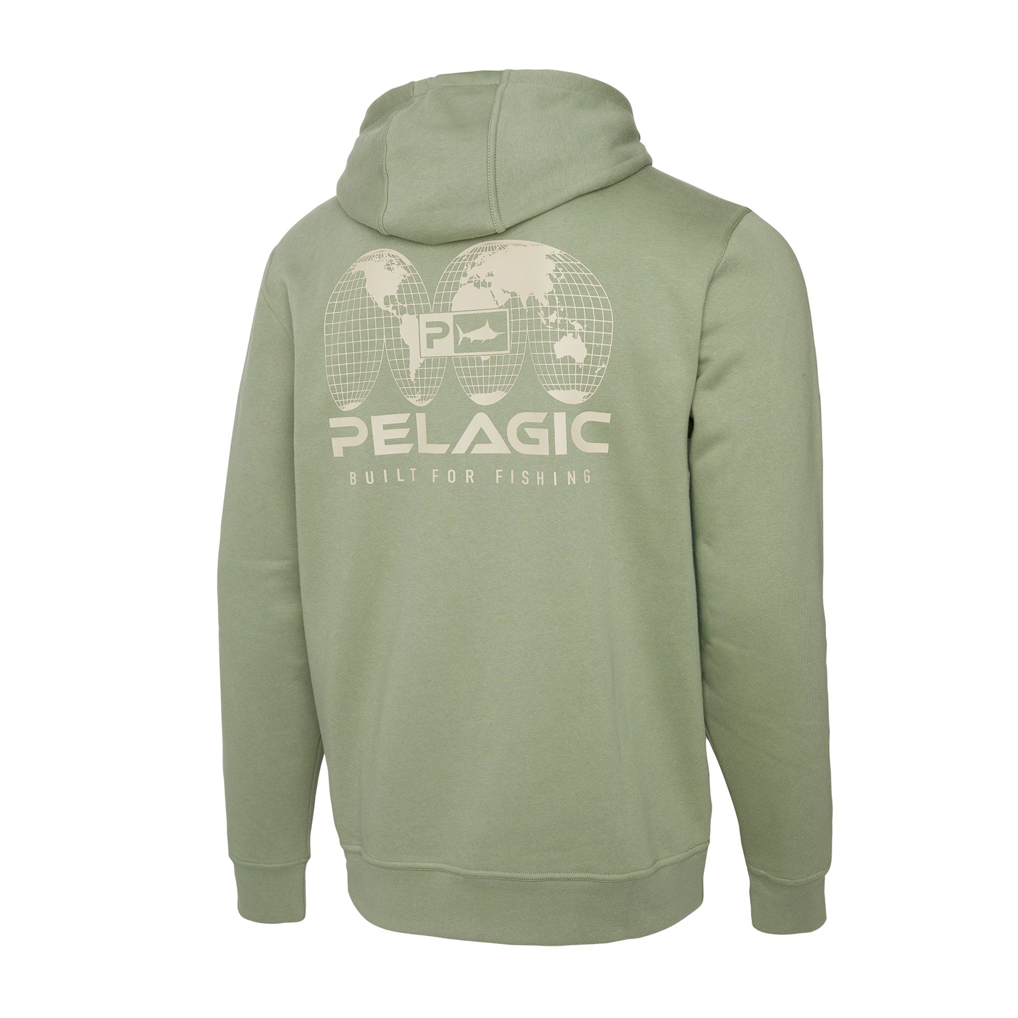 Pelagic Osborn Spliced felpa cappuccio cotone Mangrove