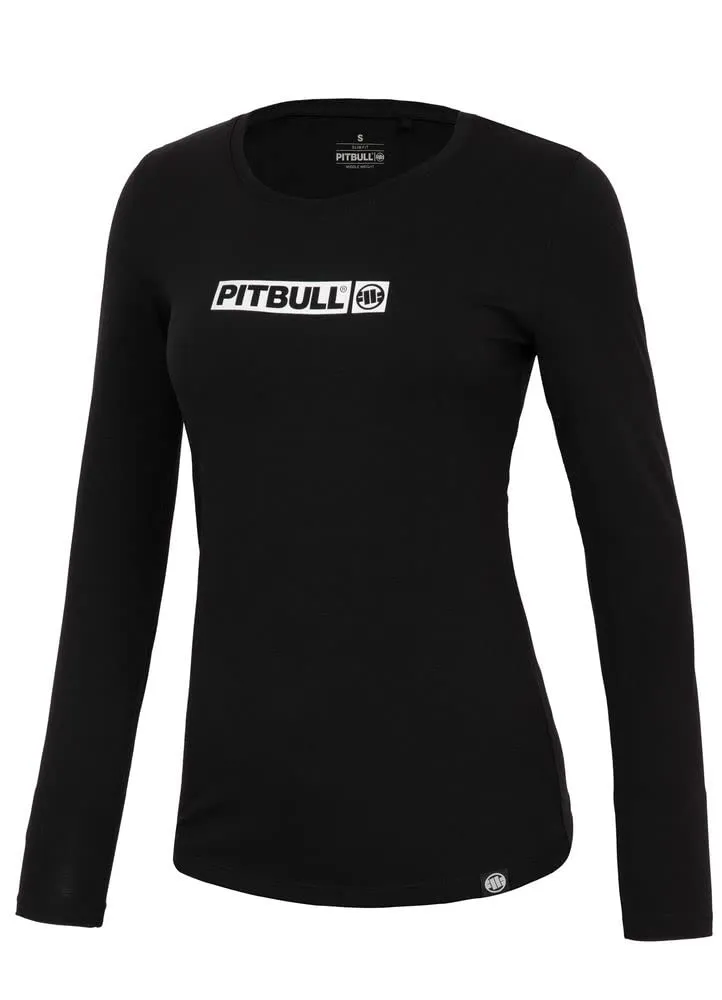 Pitbull Maglia Donna Manica Lunga Nera Cotone Girocollo