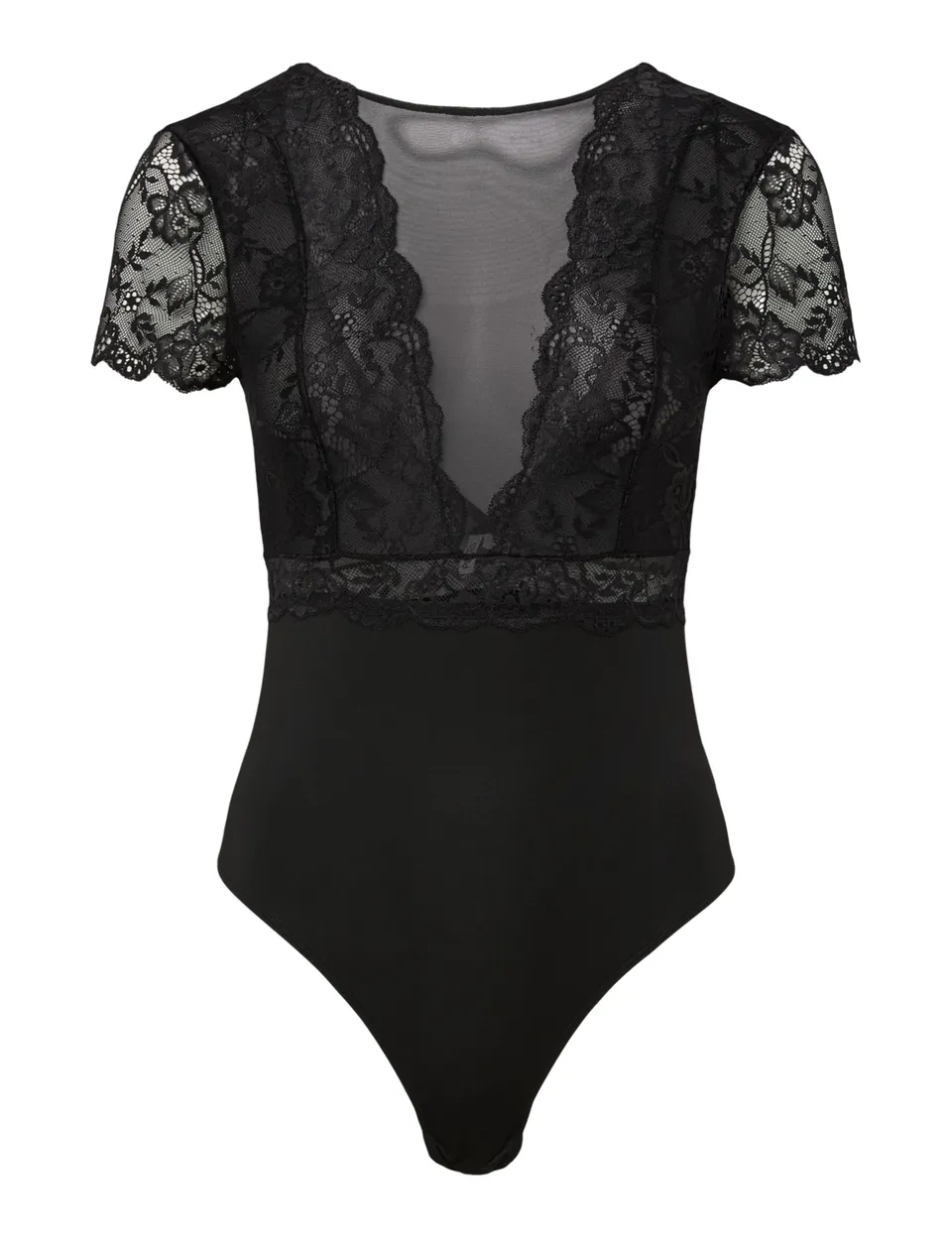 Pieces Pcsicca body donna manica corta elasticizzato