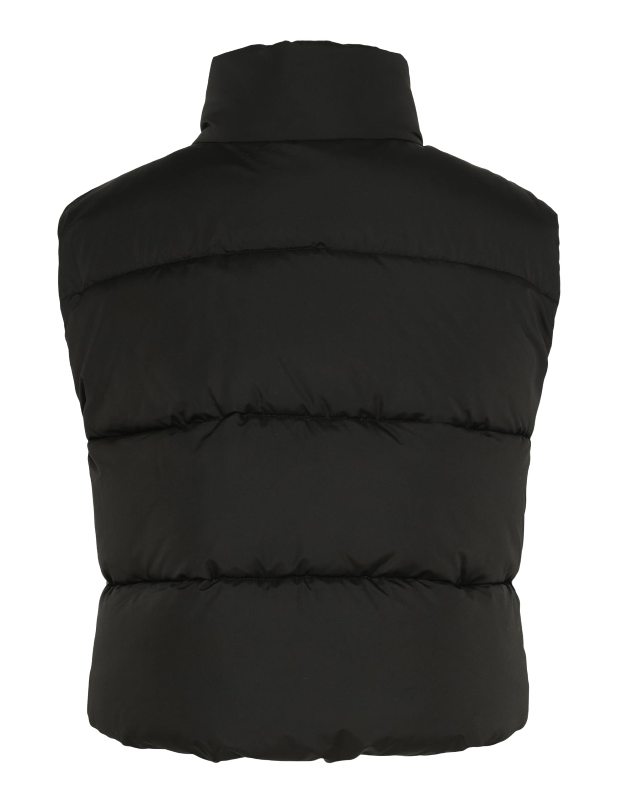 Pieces Pcbee High Neck Cropped Puffer gilet donna nero