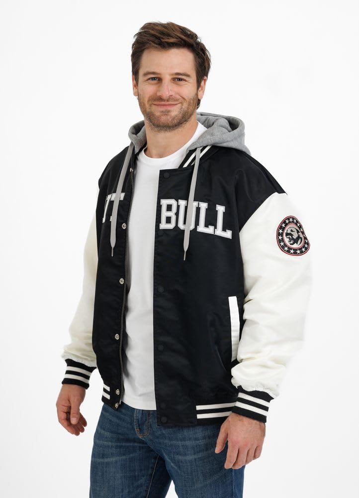 Pitbull Falcon Ridge bomber college uomo cappuccio primaverile