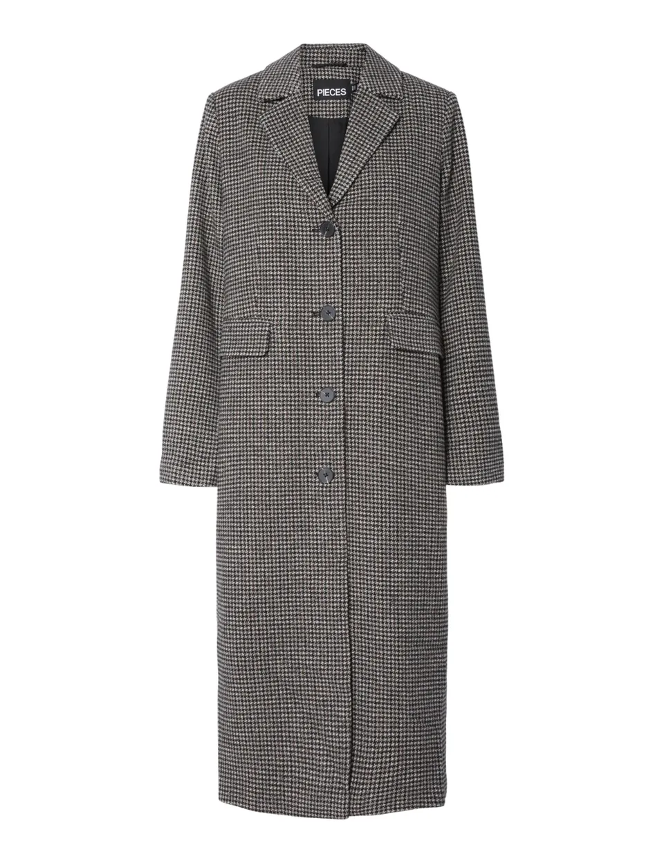 Pieces Pcjadine Long Check Coat cappotto donna XS a quadri