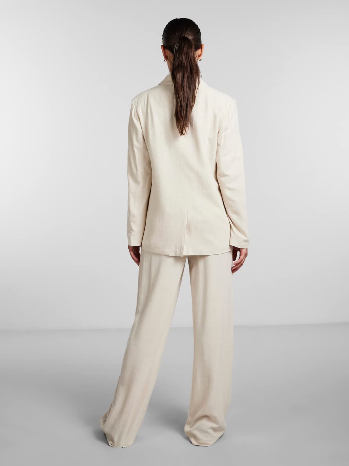 Pieces Pcvinsty Linen blazer donna XL betulla lino