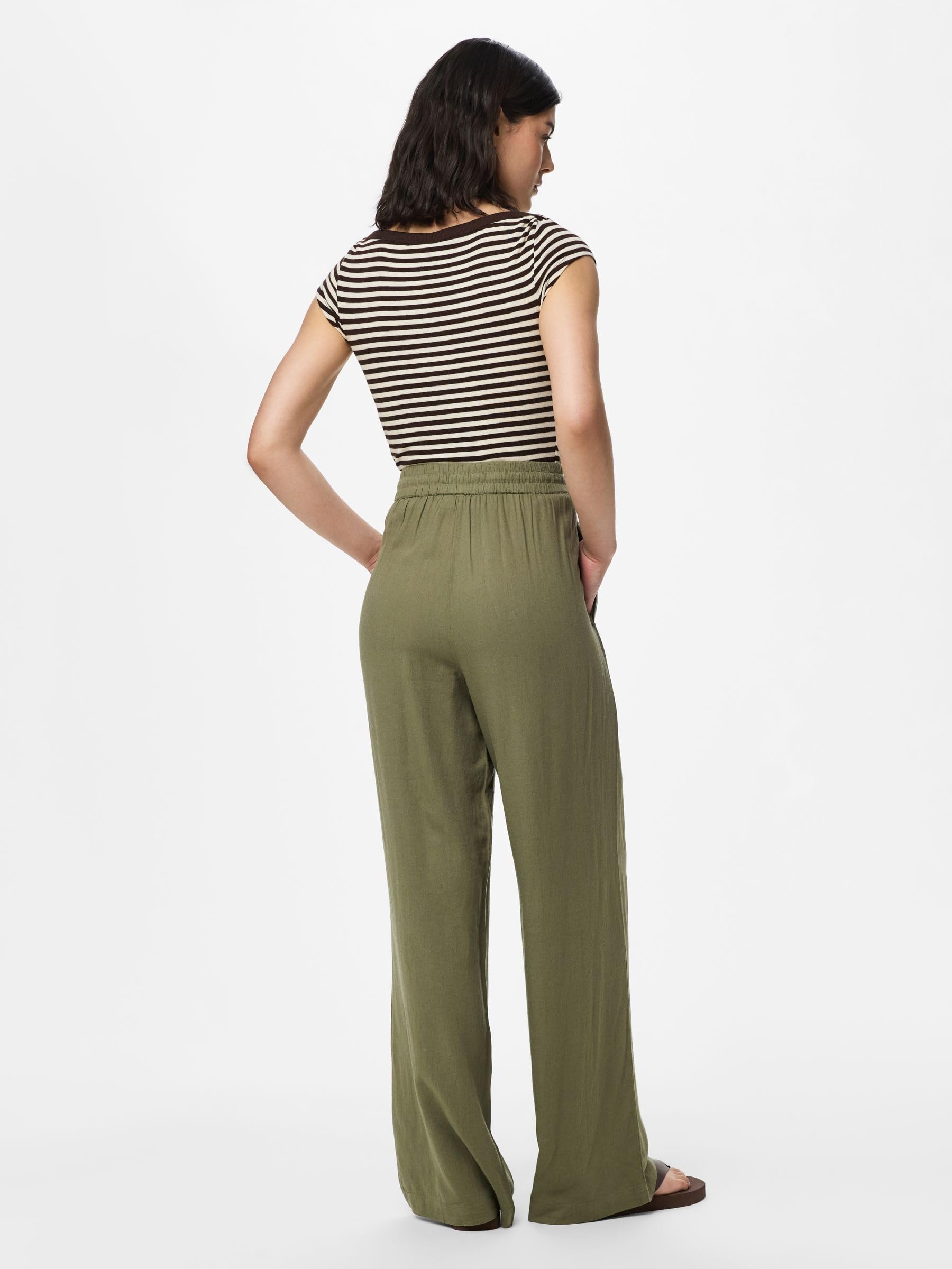Pieces Pcpia HW Wide Pants Pwp Mm Noos pantaloni XL ampi