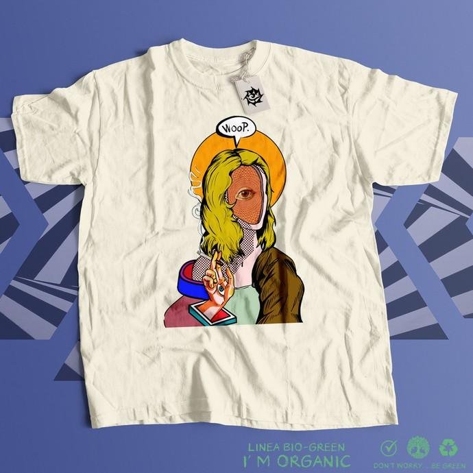 Matrix Woop Pop Surrealistic Art t-shirt unisex cotone