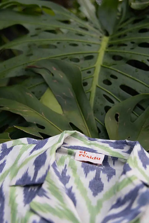 el.residu Ikat Sanya #2 camicia unisex cotone S/M