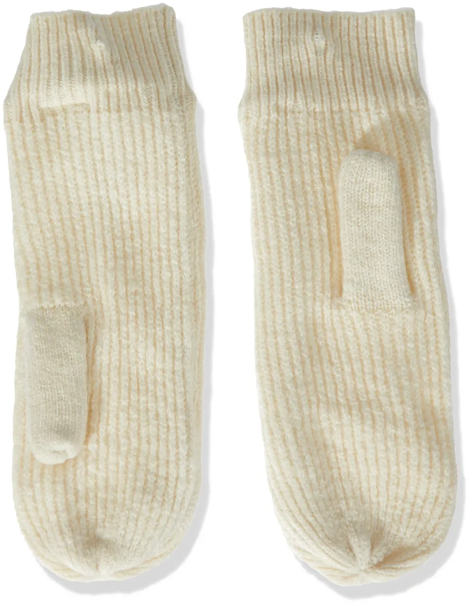Pieces Pcbenilla Mittens Noos guanti bianco grigio coste