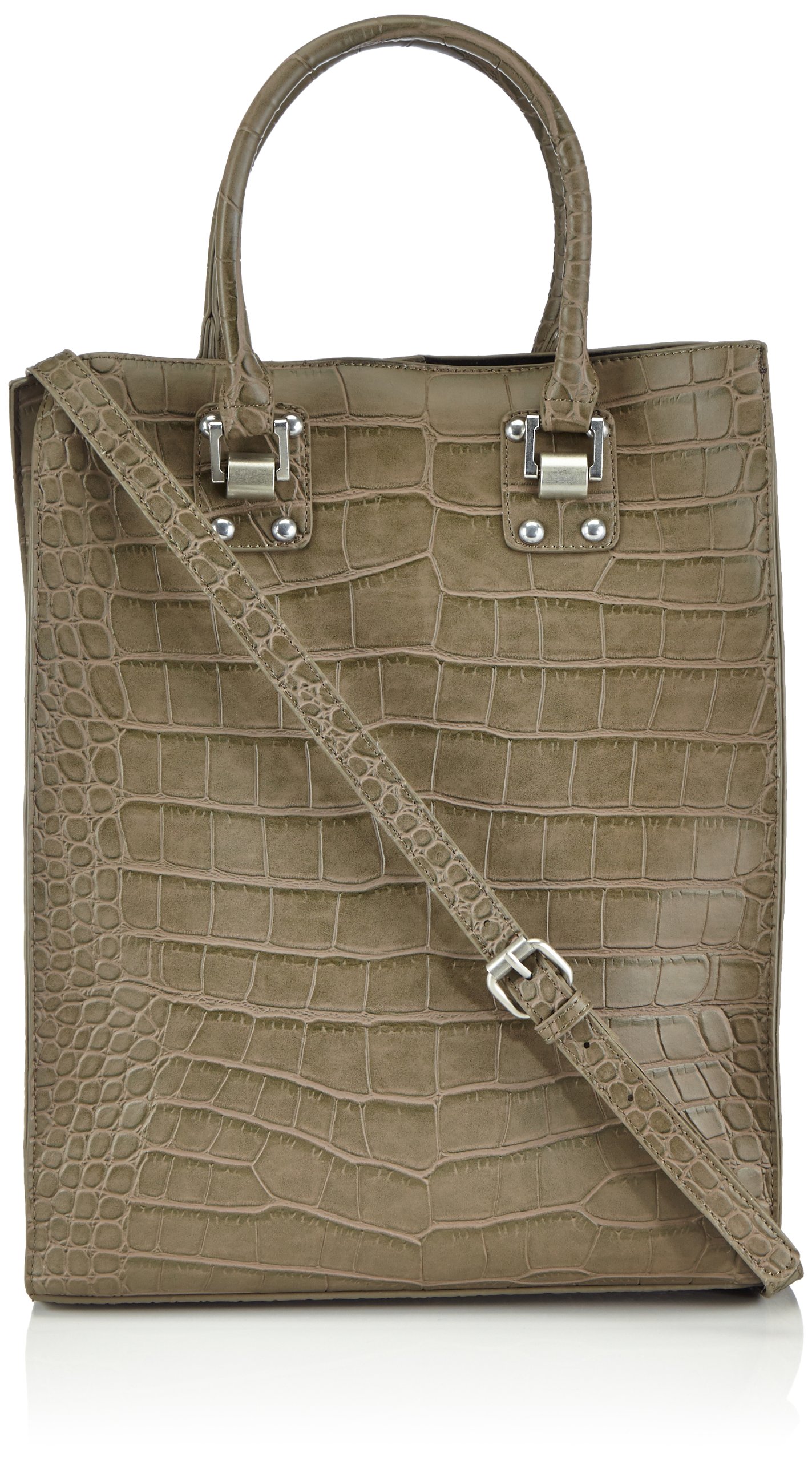 Pieces Snygga Net 17053805 Tracolla Avorio Effetto Croco