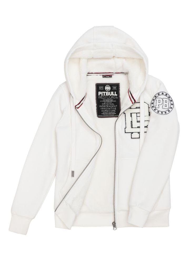 Pitbull Ruffina PB felpa donna zip cappuccio pelo