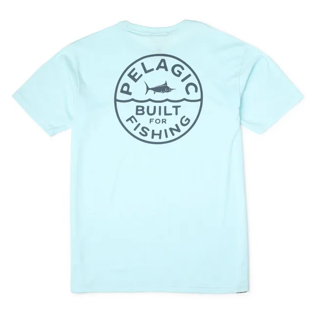 Pelagic Built t-shirt uomo azzurra elasticizzata