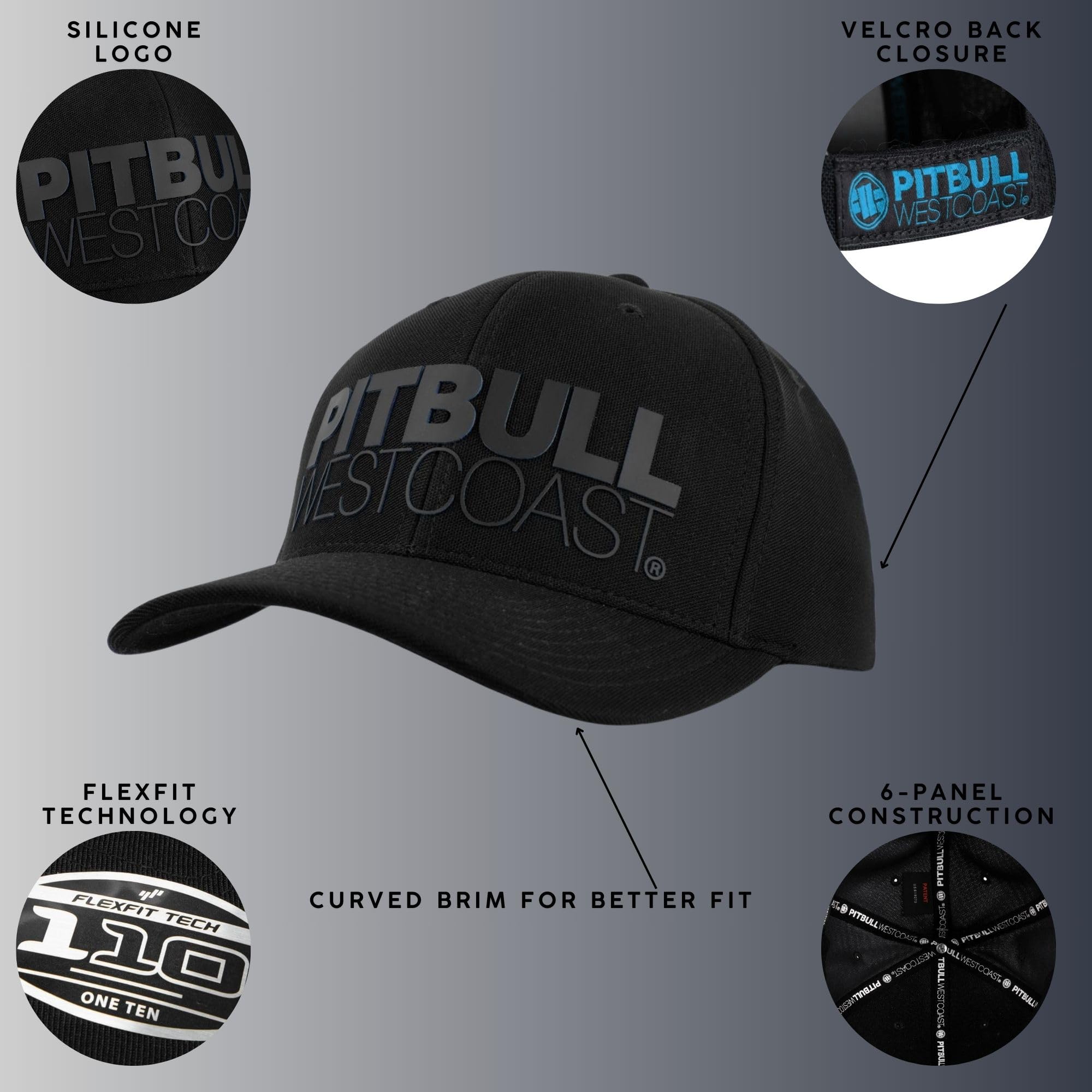 Pitbull West Coast Classic Seascape cappellino snapback nero