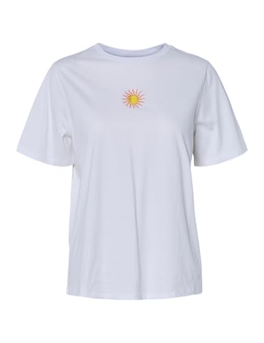 Pieces Pcjanda SS Embroidery t-shirt donna taglia L quotidiana