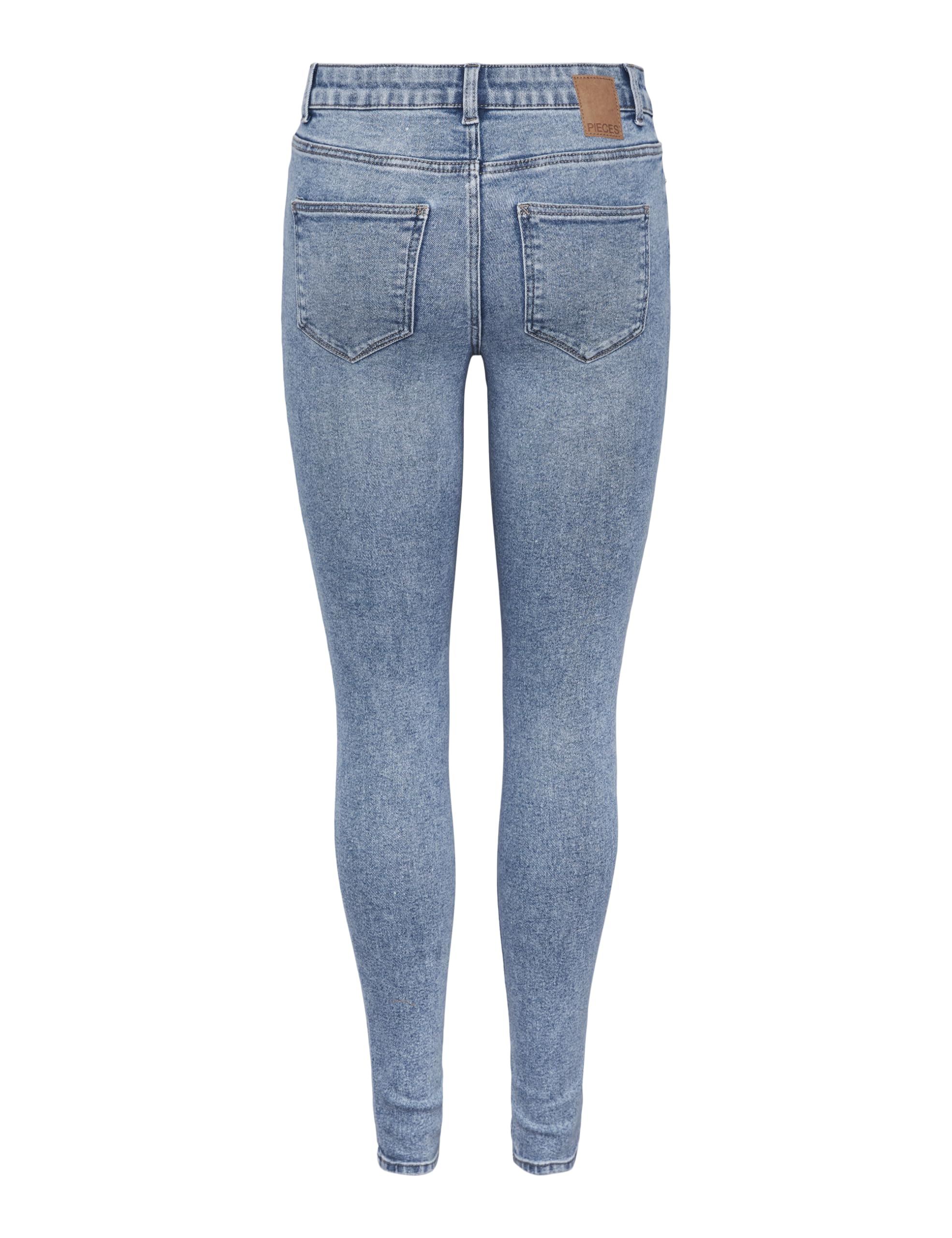 Pieces Pcdana Lb302 Noos jeans skinny donna vita media