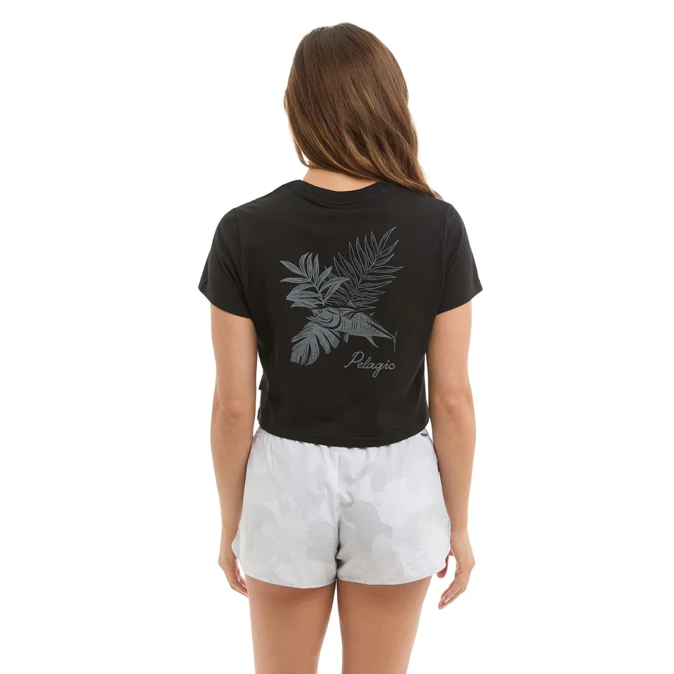 Pelagic Tropic Tuna maglietta donna nera cotone