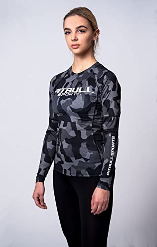 Pit Bull West Coast Dillard rashguard grigio L maniche lunghe