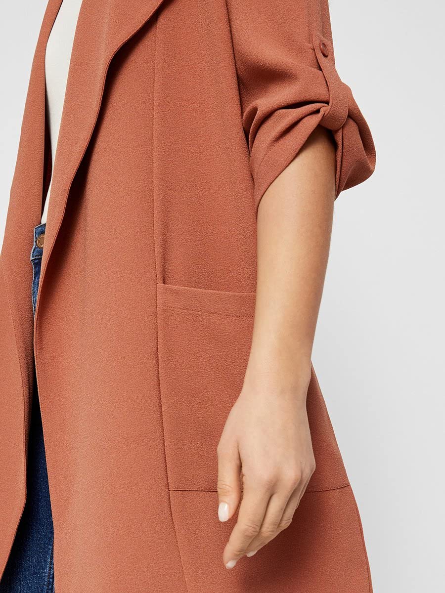 Pieces Pckornelia Coatigan giacca donna marrone XS