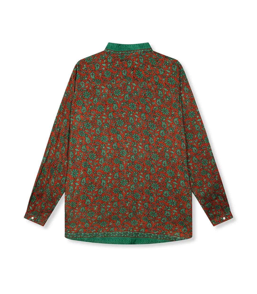 el.residu Evan #48 camicia verde L/XL viscosa