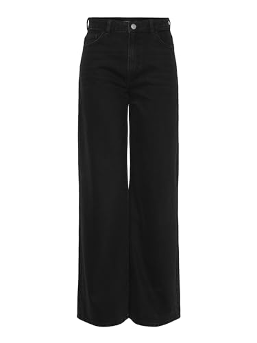 Pieces Pcselma HW Wide Bl102 jeans donna 28W/30L larghi
